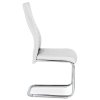 Jídelní židle bílá koženka chrom HC-955 WT - 6