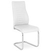 Jídelní židle bílá koženka chrom HC-955 WT - 7