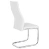 Jídelní židle bílá koženka chrom HC-955 WT - 5