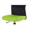 Kancelářská židle zelená mesh plastový kříž síťovina černá AKZ133Z