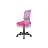 Kancelářská židle růžová mesh plastový kříž síťovina motiv AKZ133R