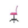 Kancelářská židle růžová mesh plastový kříž síťovina motiv AKZ133R
