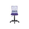Kancelářská židle fialová mesh plastový kříž síťovina motiv AKZ133F