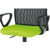 Kancelářská židle látka MESH zelená černá AKZ135Z
