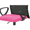 Kancelářská židle látka MESH růžová černá AKZ135R