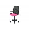 Kancelářská židle růžová a černá látka MESH KA-B047 PINK-OBR1 new