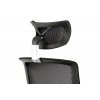 Kancelářská židle s podhlavníkem potah černá látka a síťovina mesh AKZ137C