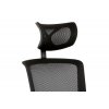 Kancelářská židle s podhlavníkem potah černá látka a síťovina mesh AKZ137C
