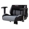 Herní křeslo potah šedá černá látka houpací mechanismus AKZ142S