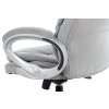 Kancelářská židle šedá látka kříž plast stříbrný houpací mechanismus AKZ147ST