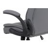 Kancelářská židle potah šedá ekokůže houpací mechanismus AKZ148S