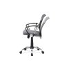 Kancelářská nastavitelná židle z šedé látky s houpacím mechanismem KA-V202 GREY-4