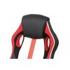 Kancelářská židle červená-černá-bílá ekokůže MESH houpací mech AKZ171CE