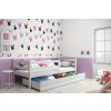 Dětská postel 90x200 cm z borovicového dřeva v bílé barvě F1274