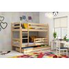 Dětská patrová postel 90x200 cm v dekoru borovice F1274