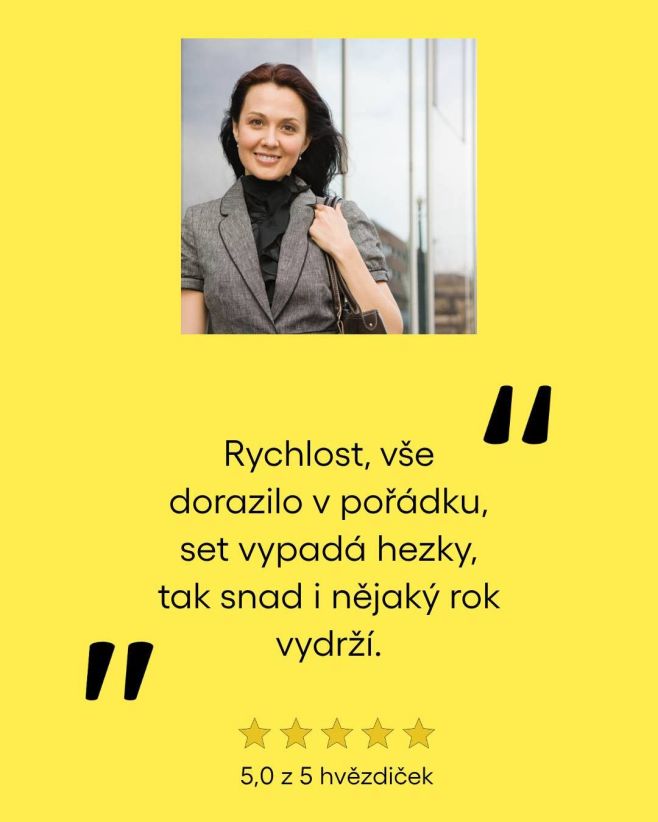 Nemusíte věřit nám. Věřte radši těm, co u nás nakoupili před vámi ⭐ Rychlost, kterou ještě nezažili. Set, co vypadá hezky...