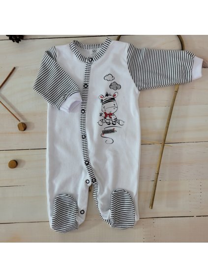 Bavlněné pyžamo 100% vysoká kvalita 50- 80 zebra