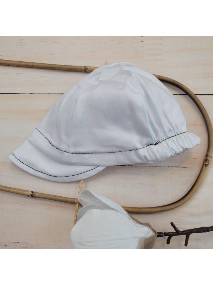 Bílá čepice na léto, 56-86 poslední kusy