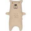 Bavlněný plyšový polštářek - medvídek pískový