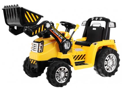 Spychacz Koparka na akumulator dla dzieci Żółty + Pilot + Regulowana łyżka + Audio + Światła