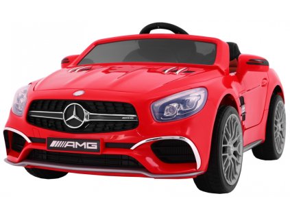 Mercedes AMG SL65 dla dzieci Czerwony + Pilot + Bagażnik + Regulacja siedzenia + MP3 LED + Wolny Start
