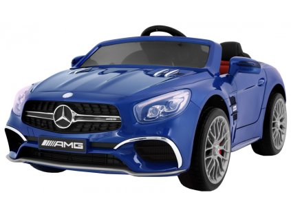 Mercedes AMG SL65 dla dzieci Lakier Niebieski + Pilot + Bagażnik + Regulacja siedzenia + MP3 LED + Wolny Start
