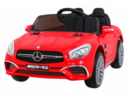 Mercedes Benz AMG SL65 S elektryczny dla dzieci Czerwony + Pilot + Audio LED + Ekoskóra + EVA + Wolny Start