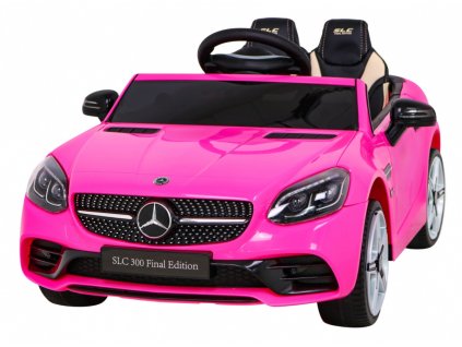 Mercedes Benz SLC300 Auto na akumulator dla dzieci Różowy + Dźwięki MP3 Światła + Pilot + Wolny Start
