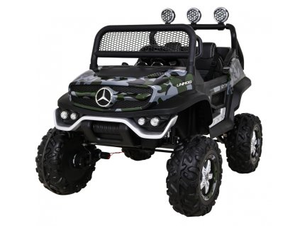Mercedes Benz Unimog dla dzieci Lakier Moro + Napęd 4x4 + Pilot + Bagażnik + Wolny Start + MP3 LED