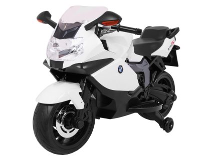 Motor na akumulator BMW K1300S dla dzieci Biały + Kółka pomocnicze + Dźwięki Światła + Wolny Start