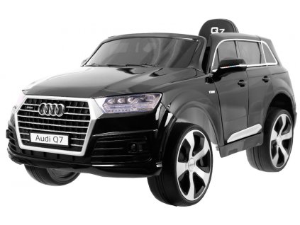 Audi Q7 Lift na akumulator dla dzieci Lakier Czarny + Pilot + Wolny Start + EVA + MP3 LED
