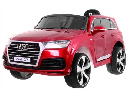 Audi Q7 Lift na akumulator dla dzieci Lakier Czerwony + Pilot + Wolny Start + EVA + MP3 LED