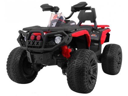 Quad Maverick 4x4 Elektryczny Pojazd dla dzieci Czerwony + Koła EVA + Panel audio + LED