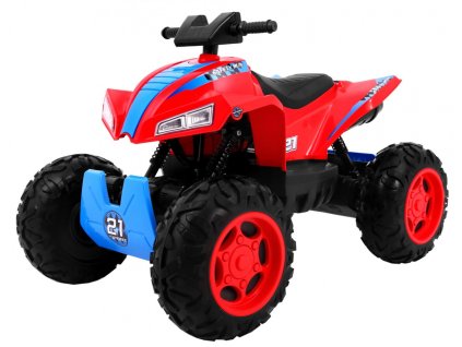 Quad na akumulator Sport Run dla dzieci Czerwony + Napęd 4x4 + LED + Radio MP3