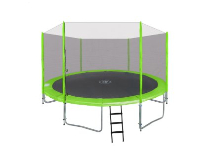Trampolina ogrodowa SkyRamiz 427cm 14FT dla dzieci Zielony + Akcesoria