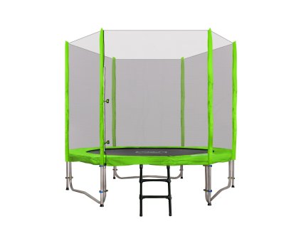 Trampolina ogrodowa SkyRamiz 244cm 8FT dla dzieci Zielony + Akcesoria