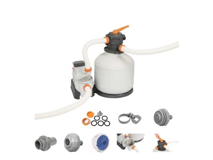 Pompa Filtrująca Piaskowa do basenów BESTWAY 11355 l + Akcesoria