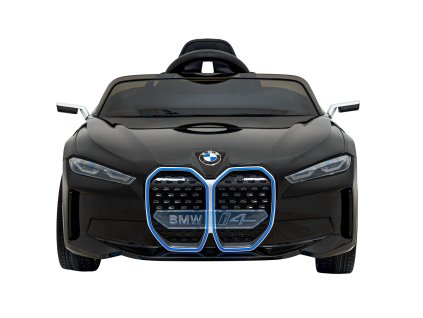 Autko BMW i4 na akumulator dla dzieci Czarny + Wolny Start + EVA + Ekoskóra + Audio LED + Pilot