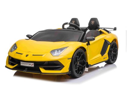 Lamborghini SVJ DRIFT dla 2 dzieci Żółty + Funkcja driftu + Pilot + MP3 LED + Wolny Start
