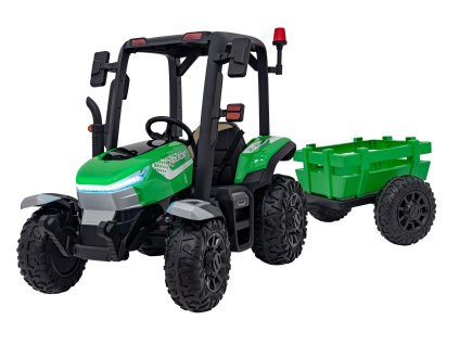 Traktor BLAST Z Przyczepką Zielony