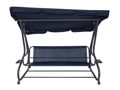 Huśtawka Ogrodowa Siedzisko Textylina 2x1 Granatowa
