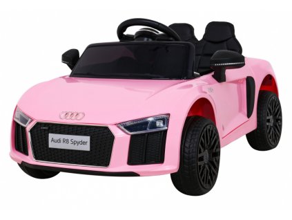 Audi R8 na akumulator dla dzieci Różowy + Pilot + EVA + Wolny Start + MP3 LED