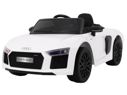 Audi R8 Spyder na akumulator Biały + Pilot