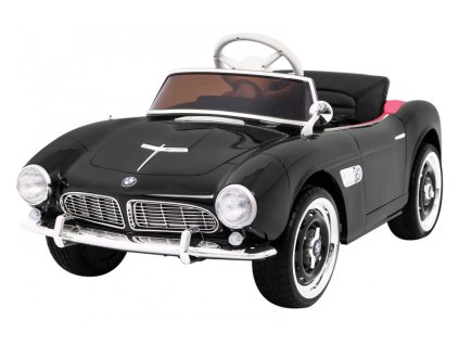 Autko BMW 507 Retro elektryczne dla dzieci Czarny Roadster