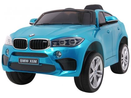 BMW X6M Elektryczne Autko, SUV dla dzieci Lakier Niebieski + Pilot