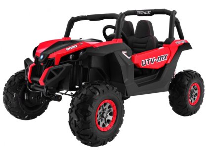 Buggy SuperStar dla dzieci Czerwony + Napęd 4x4 + Pilot + Bagażnik + MP3 LED + Blokada drzwi