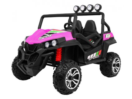 Terenowe Grand Buggy Lift dla dzieci Różowy + Napęd 4x4 + Pilot + Bagażnik + Radio MP3 + LED