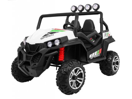 Grand Buggy Strong Lift dla dzieci Biały + Napęd 4x4 + Pilot + Bagażnik + Radio MP3 + LED