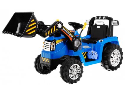 Koparka Spychacz na akumulator dla dzieci Niebieski + Pilot + Regulowana łyżka + Audio + Światła