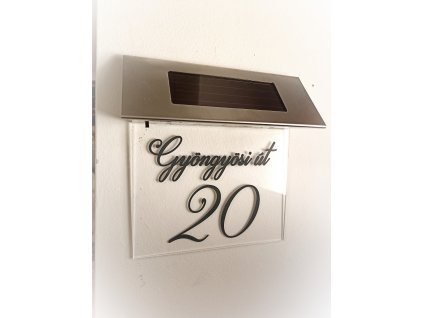 Led-es világító házszámtábla "darleston"